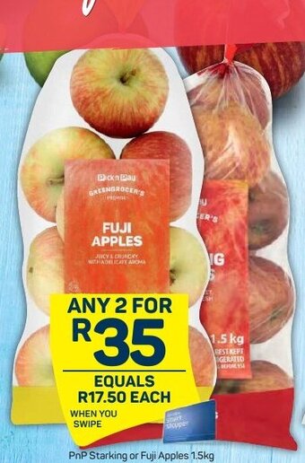 Pick n Pay PnP Starking or Fuji Apples 1,5kg offer
