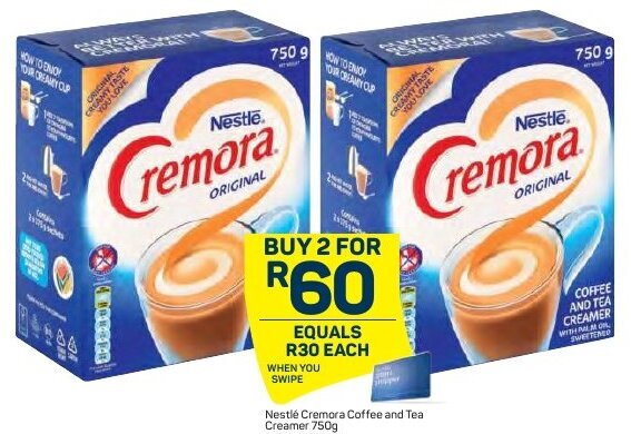 Nestlé Cremora Coffee and Tea Creamer 750g offer at Pick n Pay