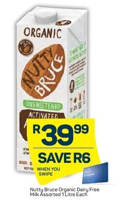 Pick n Pay Nutty Bruce Organic Dairy Free Milk 1L offer