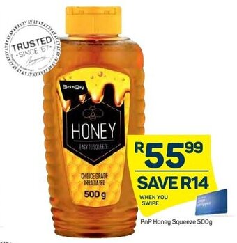 Pick n Pay PnP Honey Squeeze 500g offer