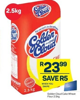 Pick n Pay Golden Cloud Cake Wheat Flour 2.5kg offer