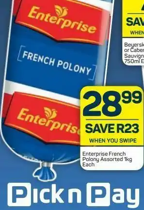 Pick n Pay Enterprise polony offer