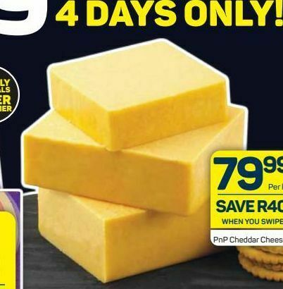 Pnp cheddar cheese offer at Pick n Pay