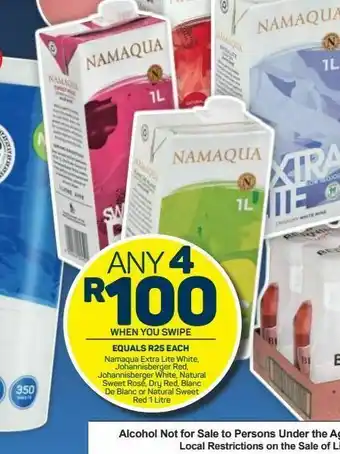 Pick n Pay Namaqua wines 4 offer