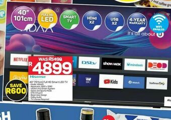 Pick n Pay Hypermarket Hisense 40" smart full hd led tv offer