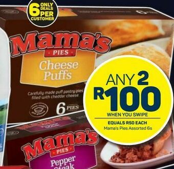 Pick n Pay Hypermarket Mama's frozen pies 2 offer