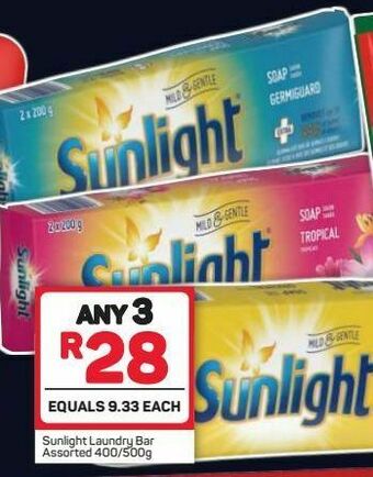 Pick n Pay Hypermarket Sunlight laundry soap 3 offer