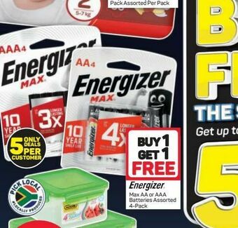 Pick n Pay Hypermarket Energizer batteries offer