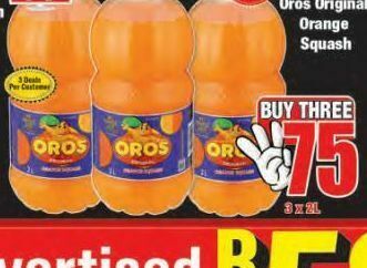 Boxer Oros orange squash 3 offer