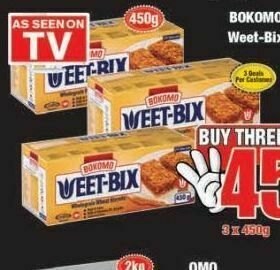 Boxer Bokomo weet-bix 3 offer