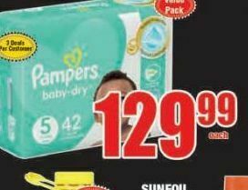 Boxer Pampers disposable nappies offer