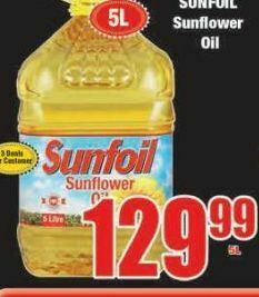 Boxer Sunfoil sunflower oil offer