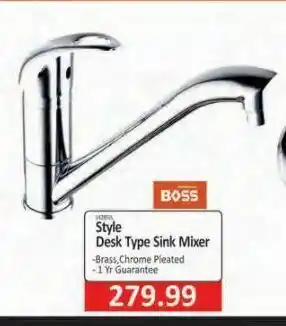 Style desk type sinks mixer
