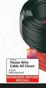 House wire cable all clours
