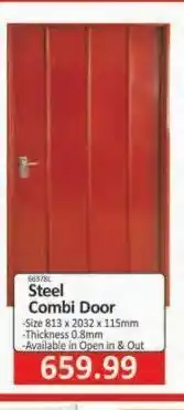 Steel combi doors