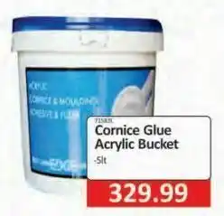 Cornice glue acrylic bucket