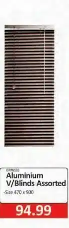 Aluminium v/blinds assorted