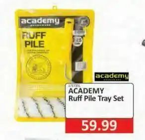 Academy ruff pile tray set