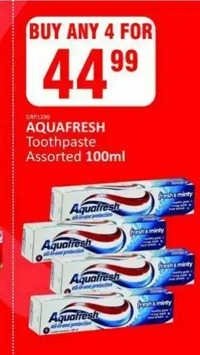 KitKat Cash and Carry Aqueafresh toothpaste assorted offer