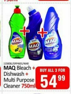 KitKat Cash and Carry Maq bleach + dishwash + multi purpose cleaner offer