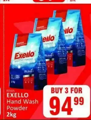 Exello hand wash powder