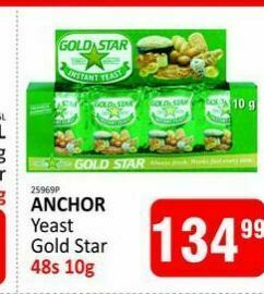 Anchor yeast gold star