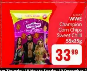 KitKat Cash and Carry Wwe champion corn chips sweet chilli offer