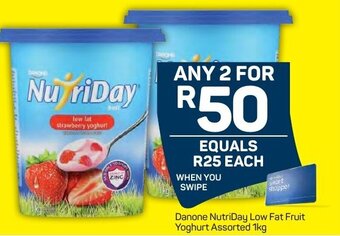 Pick n Pay Danone NutriDay Low Fat Fruit Yoghurt Assorted 1kg offer