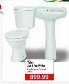 Toilets set 4 pce white