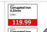 KitKat Cash and Carry Corrugated iron 0.22mm offer