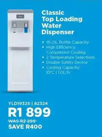 Hirsch's Midea Classic Top Loading Water Dispenser offer