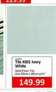 KitKat Cash and Carry Tile kt01 ivory white offer
