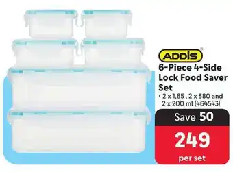 Makro ADDIS 6-Piece 4-Side Lock Food Saver Set offer