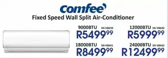 Hirsch's Comfee Fixed Speed Wall Split Air-Conditioner offer
