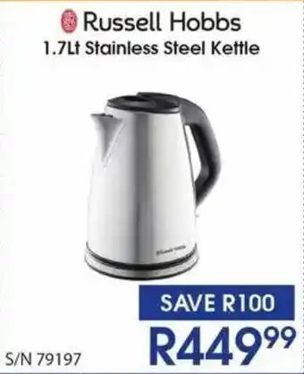 Hirsch's Russell Hobbs Stainless Steel Kettle offer