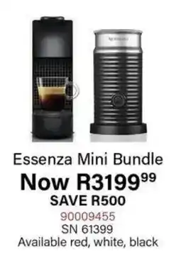 Hirsch's NESPRESSO Essenza Mini Bundle offer