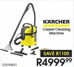 Hirsch's KARCHER Carpet Cleaning Machine offer