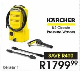 Hirsch's KARCHER K2 Classic Pressure Washer offer