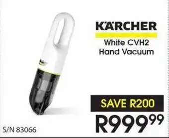 Hirsch's KARCHER White CVH2 Hand Vacuum offer