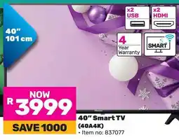 Game Hisense 40" Smart TV (40A4K) offer