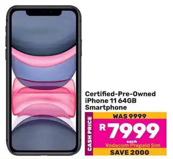 Game Certified-Pre-Owned iPhone 11 64GB Smartphone offer