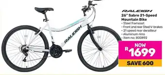 Game RALEIGH 26" Sabre 21-Speed Mountain Bike offer