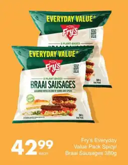 Save Hyper Fry's Everyday Value Pack Spicy/ Braai Sausages offer