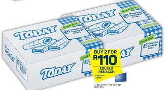 Pick n Pay Today Snack Time Sausage Rolls 30s offer