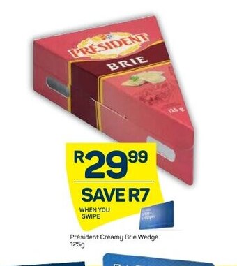 Pick n Pay Président Creamy Brie Wedge 125g offer