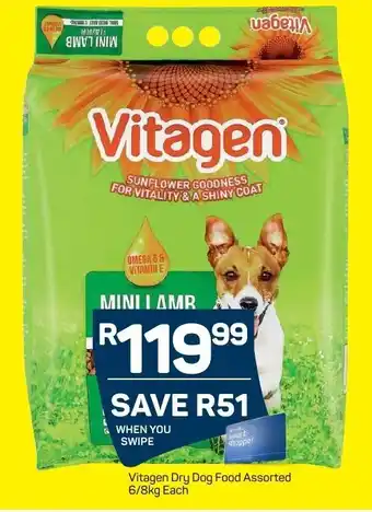 Vitagen Dry Dog Food 6 8kg offer at Pick n Pay