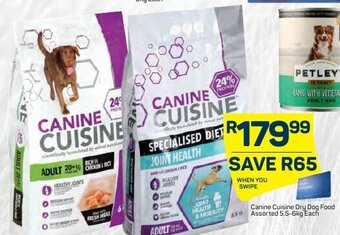 Pick n Pay Canine Cuisine Dry Dog Food 5.5/6kg offer