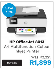 First Shop HP Officejet 8013 A4 Multifunction Colour Inkjet Printer offer