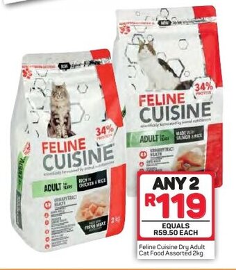 Pick n Pay Feline Cuisine Dry Adult Cat Food 2kg offer