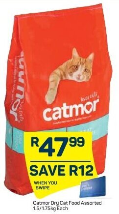 Pick n Pay Catmor Dry Cat Food 1.5/1.75kg offer